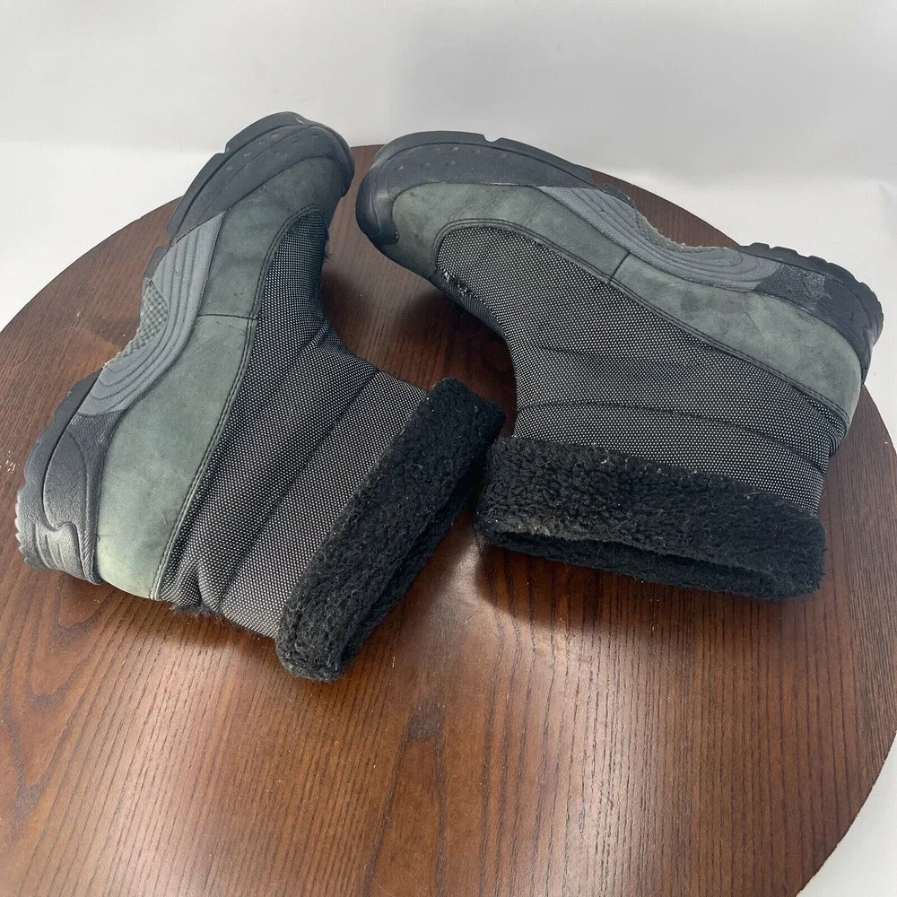 Keen Dry Hofn Boots Womens 9.5 Gray Black Leather Insulated Waterproof 5245-BKDS